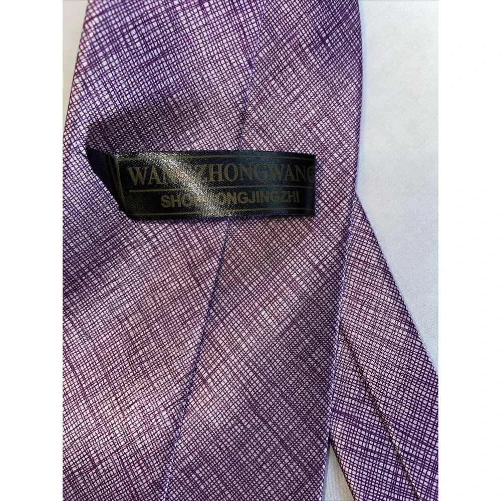 WangZhongWang Dress Tie Men’s Purple 100% Polyester Designer